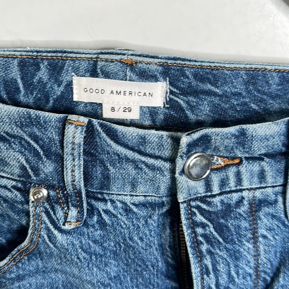 Good Americans blue distressed jeans size 8/29 - Picture 4 of 11